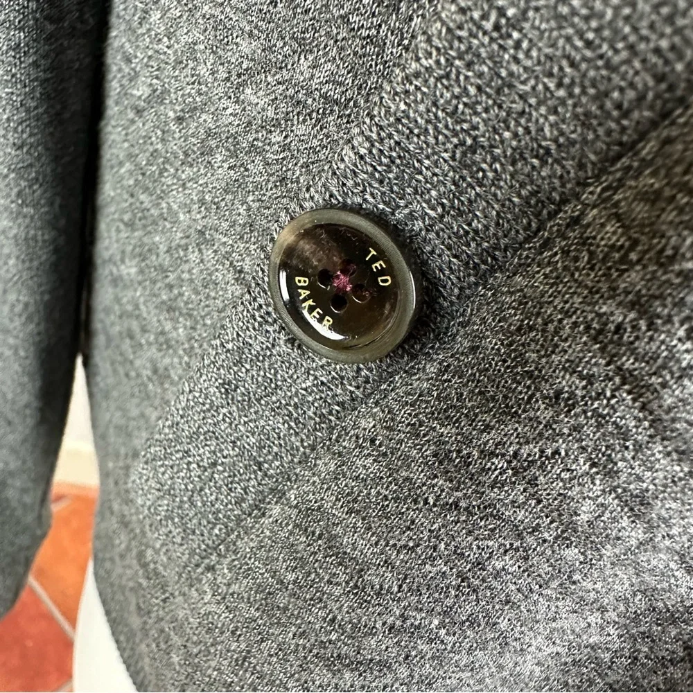 Ted Baker Varsity Collar Cardigan-Style Zip-Up Sweater
